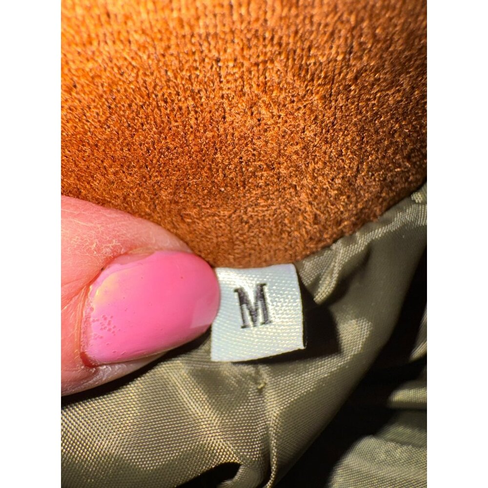 Carhartt Womens Olive Brown Overshirt Chore Jacket Gold Buttons Utility Casual M - Picture 7 of 13